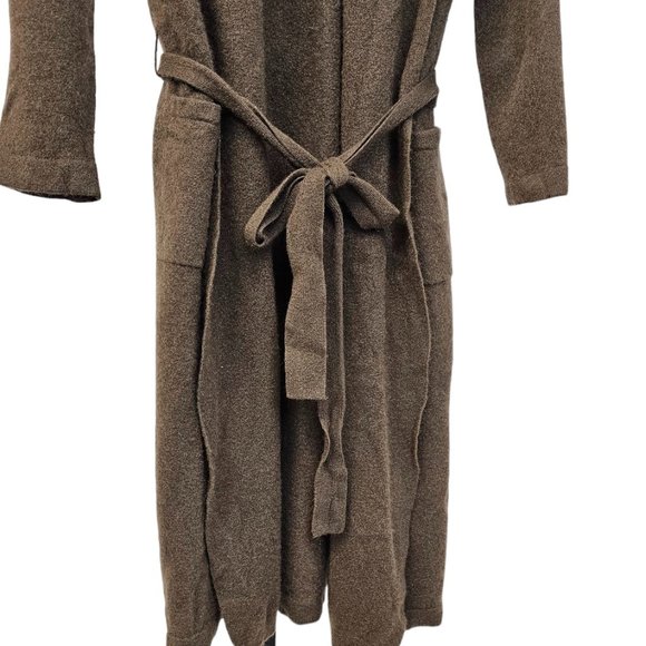 Restoration Hardware 100% Cashmere Long Robe Brown Size Medium - Picture 6 of 10
